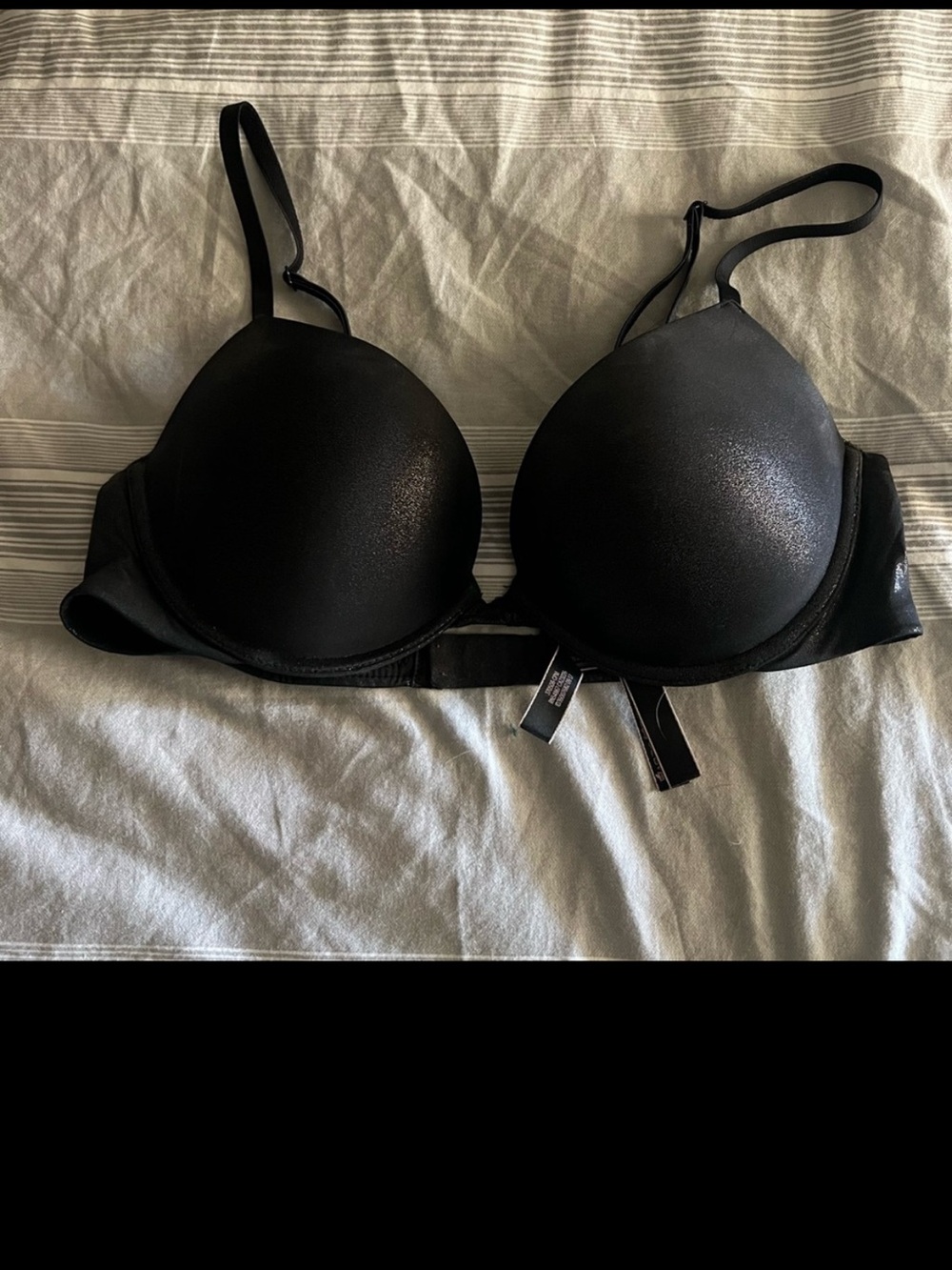 Victoria’s Secret Women's T-Shirt Bra - Black sparkle